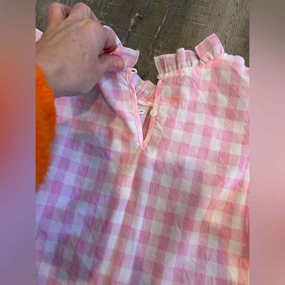 Entro pink white gingham “rush” dress - Picture 5 of 6